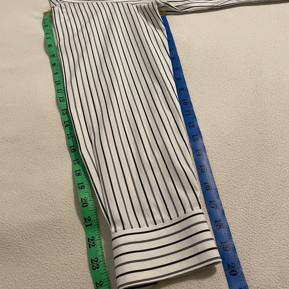 Mens Jos A. Bank Striped Black and White Shirt, size 15.5 - 33. - Picture 4 of 4